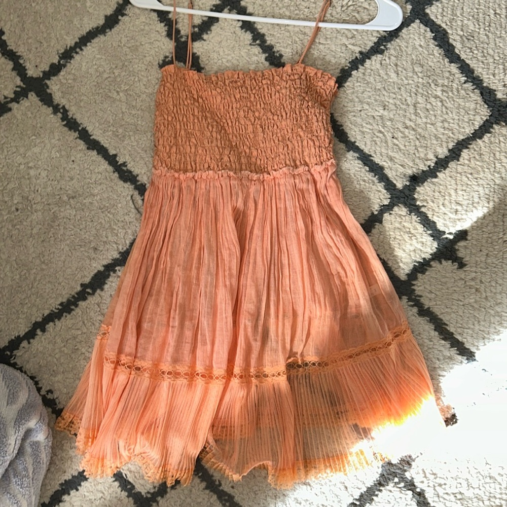 Free People Intimately Smocked Chemise
Pleated Lace Slip